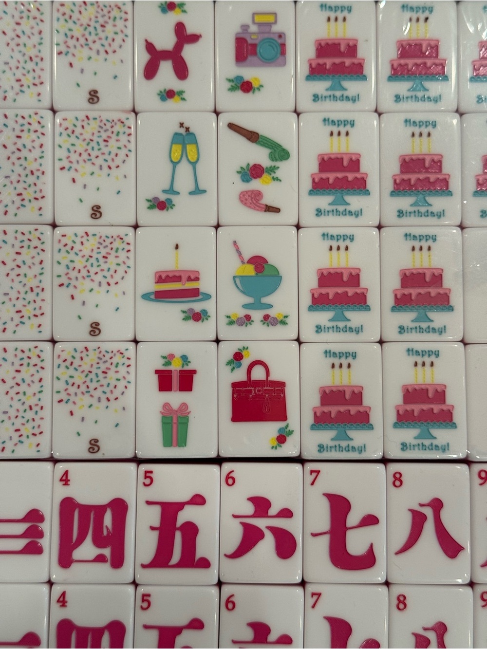American Mahjong Tiles with Yellow Zipper Pouch - Picture 7 of 14